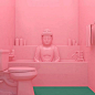 韩国设计师Lee Sol超现实主义3D粉色装置作品