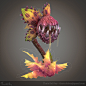 Stylized Carnivorous Plant, Thais Del Rey : Concept: https://www.pinterest.com/pin/342766221634224426/
I choose to do this carnivorous plant for trying a different workflow for hand-painted textures. I started by doing a basic color pass with polypaint on