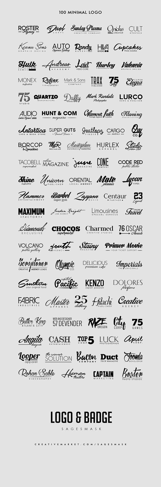 Logo设计标志设计商标设计品牌设计字体...
