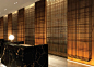 Hilton London Bankside | reception design | marble desk | decorative metal mesh | wall detail | industrial |  refined