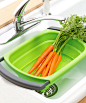 Over-the-Sink 6-Qt. Collapsible Colander | Daily deals for moms, babies and kids