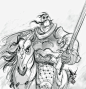 Knight WIP, Oscar Ayala : Based on a sketch by David Ardinaryas Lojaya.