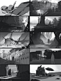 Morning Sketches Art Dump, Jono Coy : Various quick sketches i do in the morning to warm up and take my mind off matte painting wall textures and rocks 

liked the bottom 3 so might do one of them as a final painting/