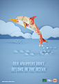 Hungry Jack's :: Our Wrappers Don't Belong In The Ocean on Behance