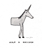 ... is better than none.
.
.
#marcjohns #marcjohnsart #illustration #drawing #unicorn  #halfaunicorn #ridiculous