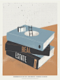 Real Estate gigposter : Real Estate screnprinted gigposter