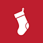 圣诞长筒袜图标 iconpng.com #Web# #UI# #素材#
