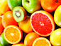 1920x1440彩色 色彩 橙子 猕猴桃 柚子 水果 新鲜 背景 果蔬 吃货 美食 美味