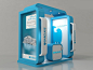 Barclays bank booth by Ahmed Ismail, via Behance