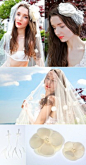 #化妆造型# "DIY新娘"头纱造型小配件的选择。更多最新内容，请关注新浪微博: @婚礼素材收集者































(5张)
