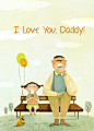 Father Illustration Art Print