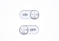 clean white metal ui switch #采集大赛#