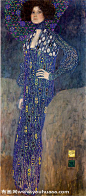 维也纳分离派：奥地利  古斯塔夫·克林姆特   艾米丽·路易·弗洛吉的画像 - Portrait of Emilie Louise Flöge