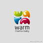 warm母婴用品Logo设计_logo设计欣赏_标志设计欣赏_在线logo_logo素材_logo社