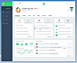 Course扁平化风格的后台仪表盘的用户界面首页PSD模板下载