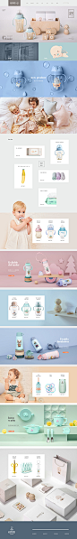 小土豆母婴用品 儿童玩具 奶瓶 婴幼儿产品 天猫首页活动专题页面设计