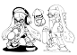 Crunchyroll - More "Splatoon" Tribute Art by "Squid Girl" Author (Art: hounori, author of the SD Attack on Titan spoof): 