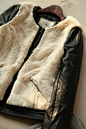 #冬外套# 初晴。西班牙冬装新品女式仿皮草拼皮外套皮夹克短外套皮衣 http://www.tiao1000.com/blog/51152