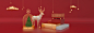 京东天猫淘宝圣诞海报全屏背景高清大图，更多素材尽在@♥⺌恋蝶︶ㄣ设计