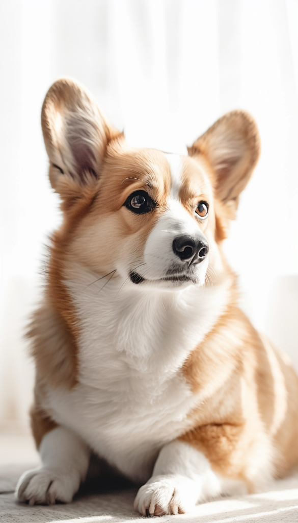 威尔士柯基犬真实动物宠物猫狗立体模型图片