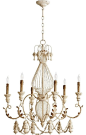Quorum Lighting Salento Traditional Cage Chandelier X-07-6-6036 traditional-chandeliers