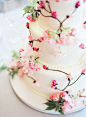 #翻糖蛋糕#繁花盛开，永不凋谢的婚礼蛋糕 #小清新#