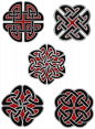 Set of celtic design elements