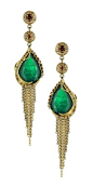 Ana de Costa emerald Gandhi earrings