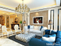 现代欧式客厅沙发豪华装修图—土拨鼠装饰设计门户