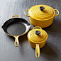 Le Creuset Signature 5-Piece Cookware Set #williamssonoma in Quince (yellow) or Marseille (blue).: 