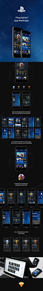 Playstation Mobile [Redesign Concept] : Playstation Mobile App Concept on how to improve Sony's Gaming Platform apps.