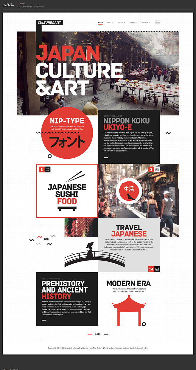 日本网站设计-Dribbble - ja...