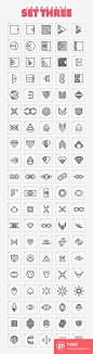 几何icon图标logo素材PSD+AI