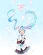 miku~ 10th Happy Birthday！ miku十周年生日快乐！「10」  Pixiv ID：64707293  たま（可放大）