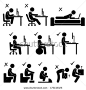 stock-photo-good-and-bad-human-body-posture-stick-figure-pictogram-icon-175132325.jpg (450×470)