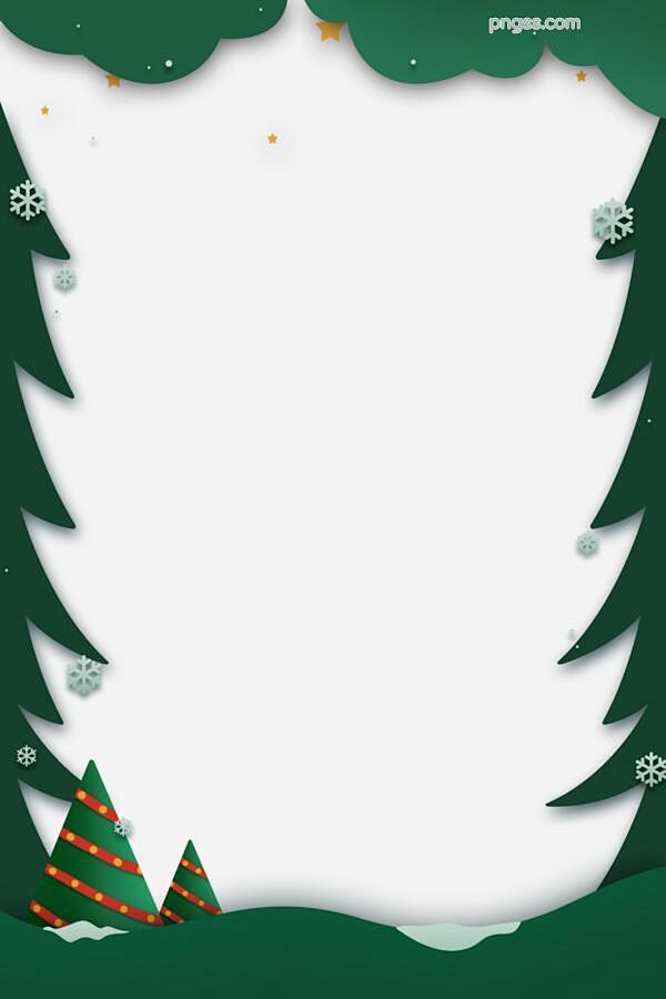 圣诞节圣诞树剪纸插画图片大小2000x3...