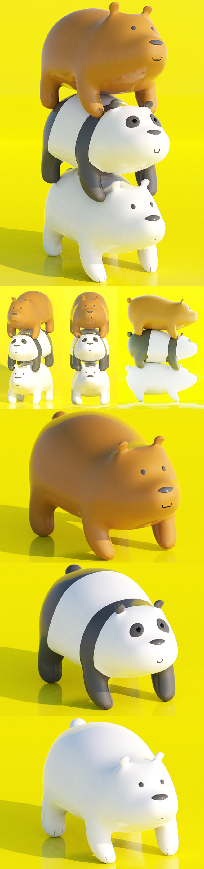 C4D - We bare Bears ...