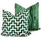 Add a Pop O Emerald Green to your room with this pillow cover. Stunning bright green malachite print is a great way to bring a bit of color to your