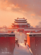 一下雪，故宫就变成了紫禁城