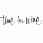 Time for wine ❥ I want this embroidered on my kitchen towels! would be so cute.: 