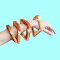 Fashion AND Food??? What kind of bread-bangle heaven is this?! #Bread #Bangle Beauties. Photography #foodstyle by Elise Mesner