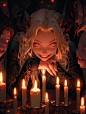 yokooouno_Vampire_girl_stick_out_your_tongue_with_candles_and_w_574f1105-11ea-4dfd-8fdf-b35abd084434