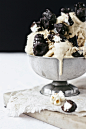 Dairy Free Maple Caramel Ice Cream with Salted Chocolate Popcorn Topping via Artful Desperado