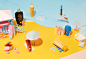 Summer - Ici Paris : We started summer early this year in our studio.We had a good time making these miniature versions of Miami and Santa Monica for Ici Paris XL.