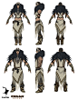 Conan Exiles: Savage Frontier armor concepts, Jenni Lambertsson : Armor set designs for DLC.<br/>Art direction by Gavin Whelan.<br/>© Funcom