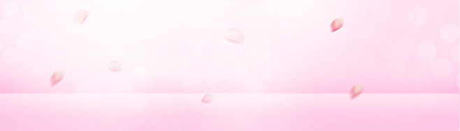 粉色花瓣背景banner