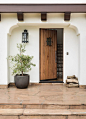 See this Spanish Modern dream home in Hillsburough, a refresh of Old World Style where crisp white meets dark wood and intricate tile.