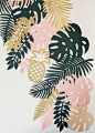 Paper Party 2015: Lasercut Paper Tropical Foliage Photobooth Backdrop by Alexis Mattox Designs / Photo by Charlie-Juliet Photography