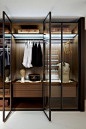 Porro - Salone del Mobile 2013 'storage' walk-in closet systems by Piero Lissoni.