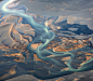 冰岛的脉搏。俄罗斯摄影师AndreErmolaev在冰岛上空拍摄的火山地区河流 #鱼先森的美图分享# ​​​​